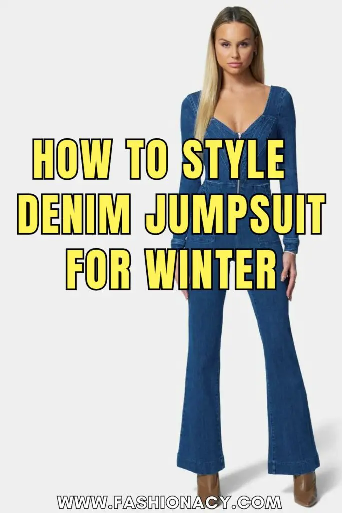 How to Style Denim Jumpsuit For Winter