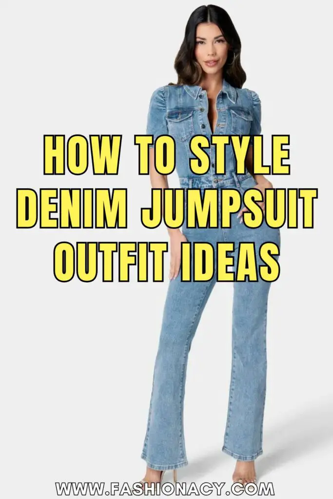 How to Style Denim Jumpsuit Outfit Ideas