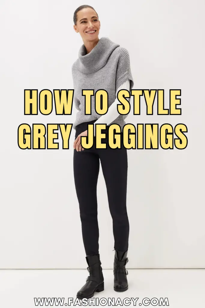How to Style Grey Jeggings