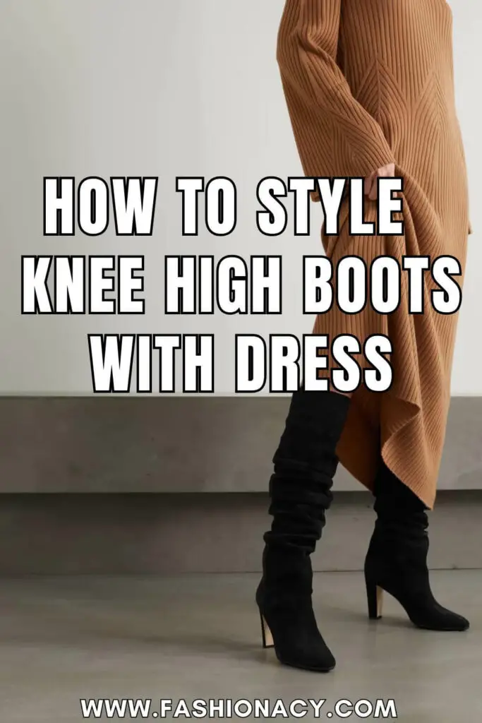 How to Style Knee High Boots With Dress