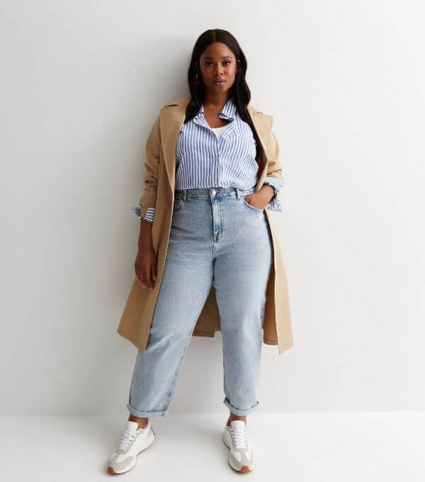 How to Style Mom Jeans Plus Size