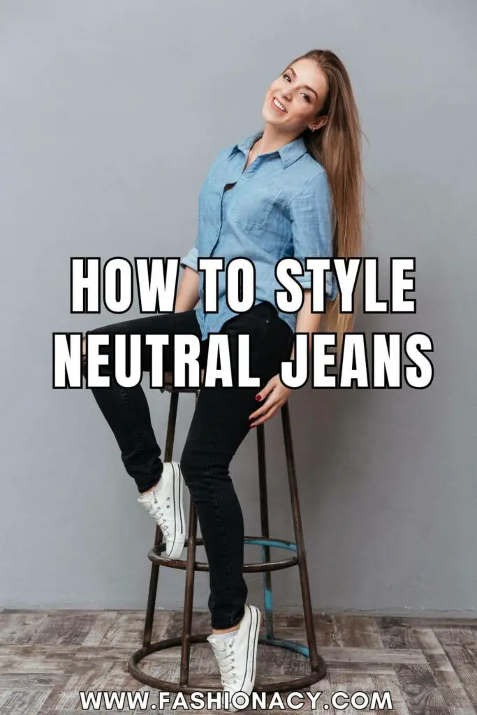 How to Style Neutral Jeans