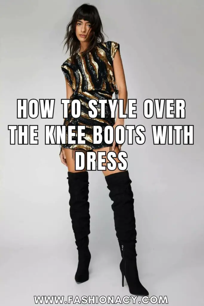 How to Style Over The Knee Boots With Dress