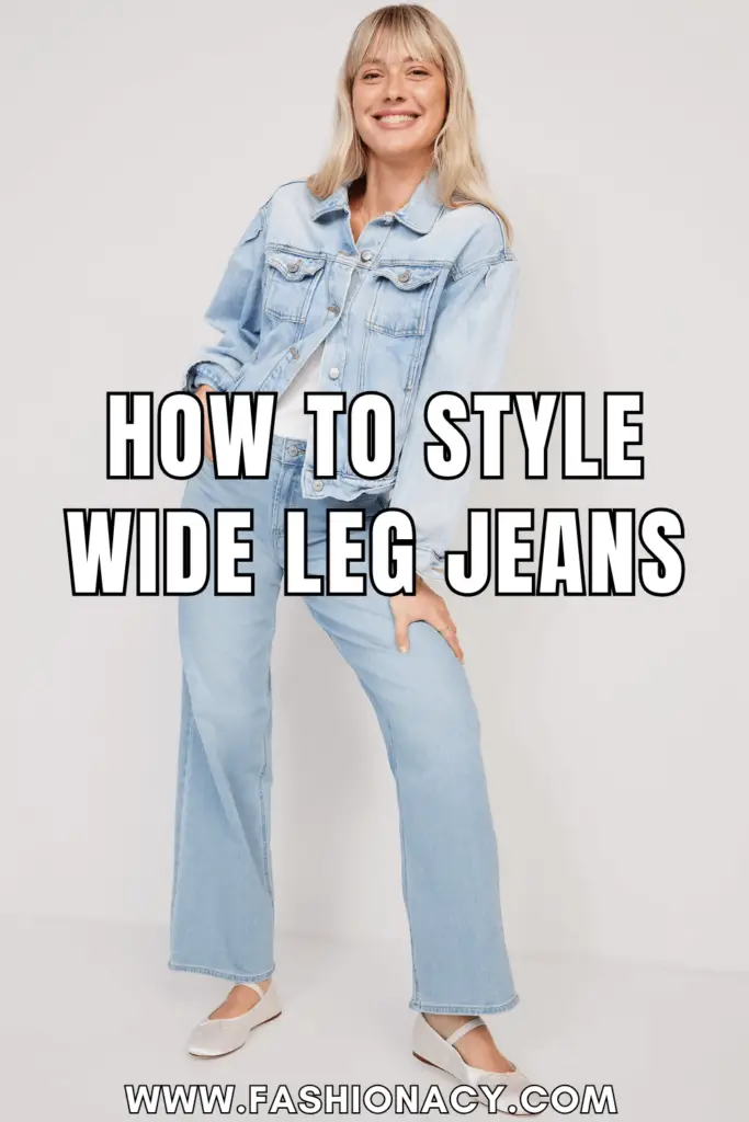 How to Style Wide Leg Jeans