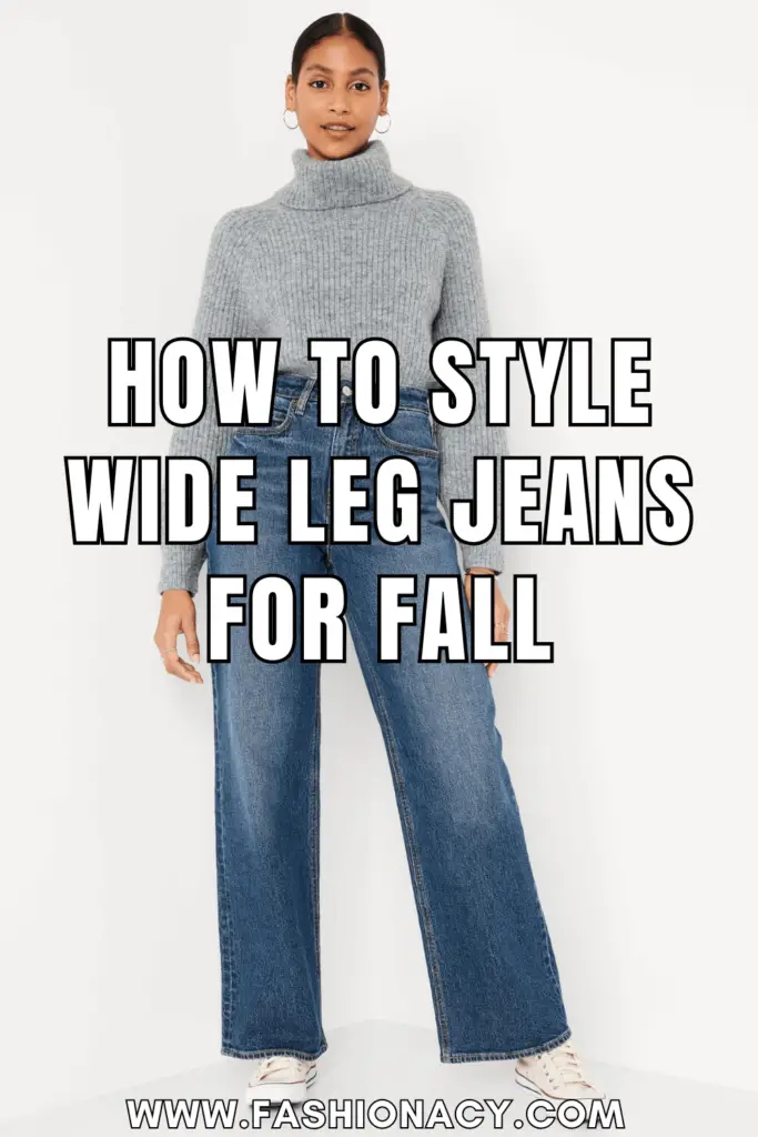 How to Style Wide Leg Jeans For Fall