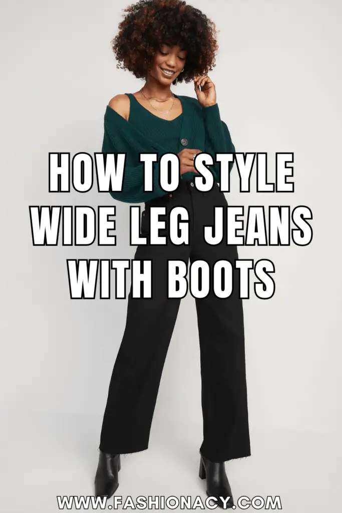 How to Style Wide Leg Jeans With Boots