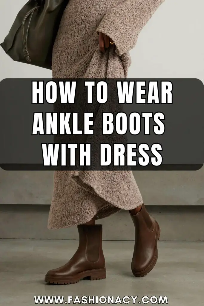How to Wear Ankle Boots With Dress