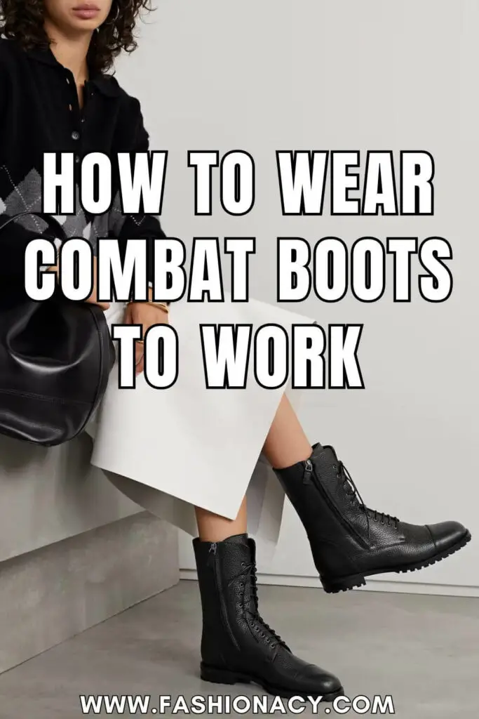 How to Wear Combat Boots to Work