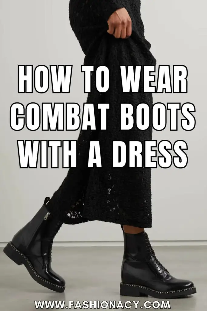 How to Wear Combat Boots With a Dress