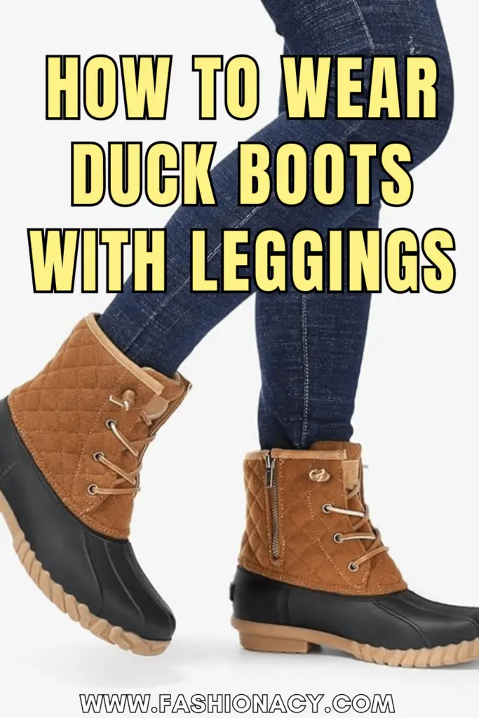 How to Wear Duck Boots With Leggings