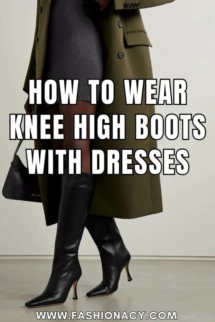 How to Wear Knee High Boots With Dress
