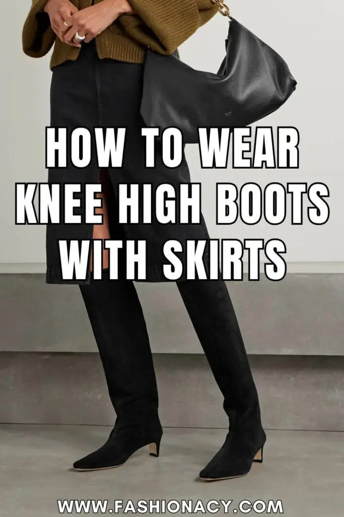 How to Wear Knee High Boots With Skirts