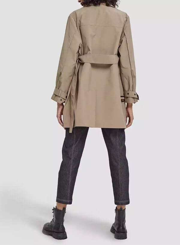 Khaki Trench Coat Outfit Casual Street Style
