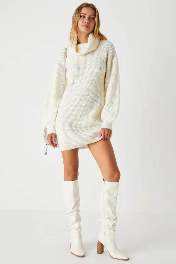 Mini Sweater Dress Knitted