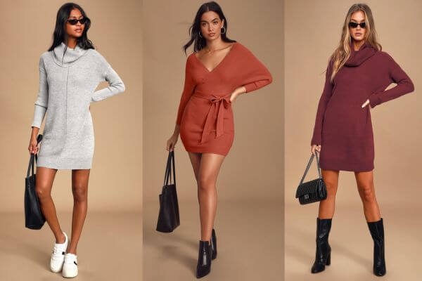 Mini Sweater Dress Outfits