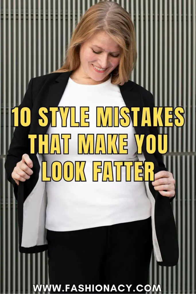 Style Mistakes That Make You Look Fatter