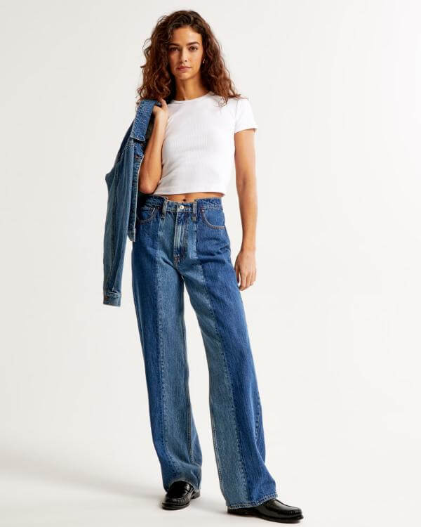 Abercrombie High Rise Loose Jeans