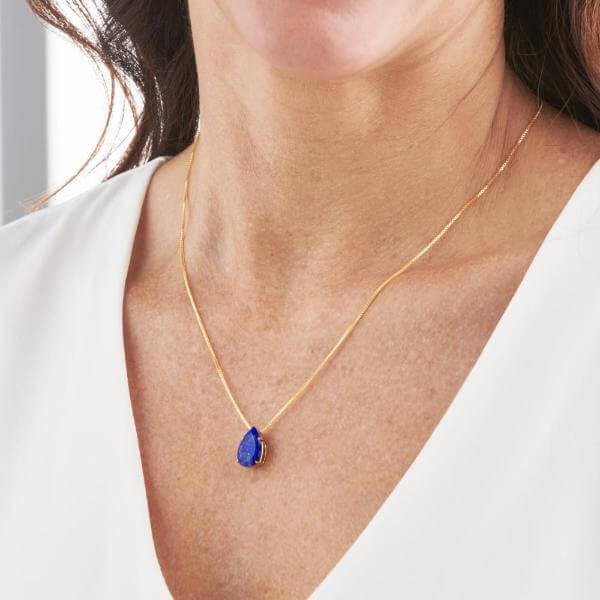 Faceted Lapis Lazuli Necklace