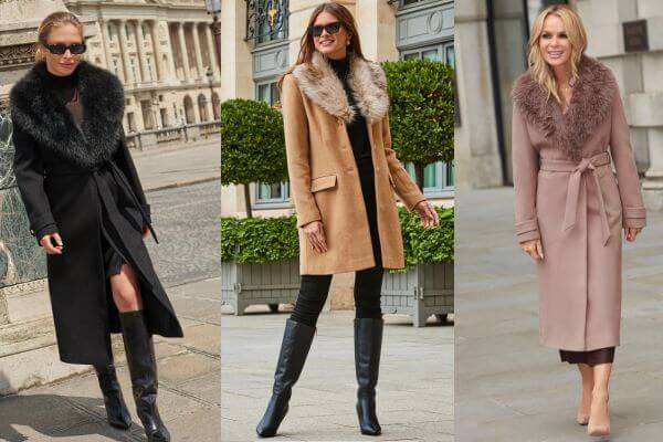 Faux Fur Collar Coats