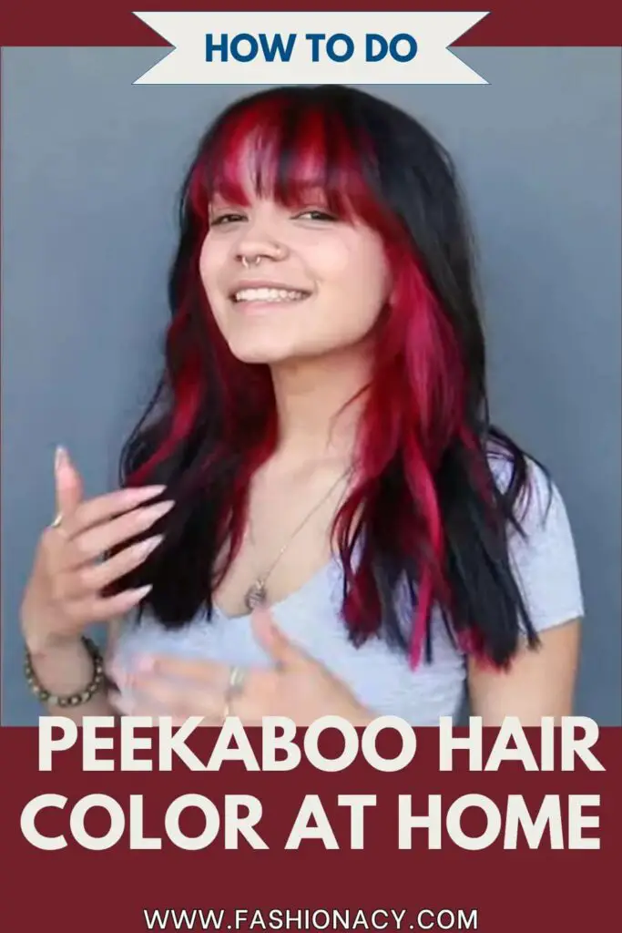 How to Peekaboo Hair Color at Home