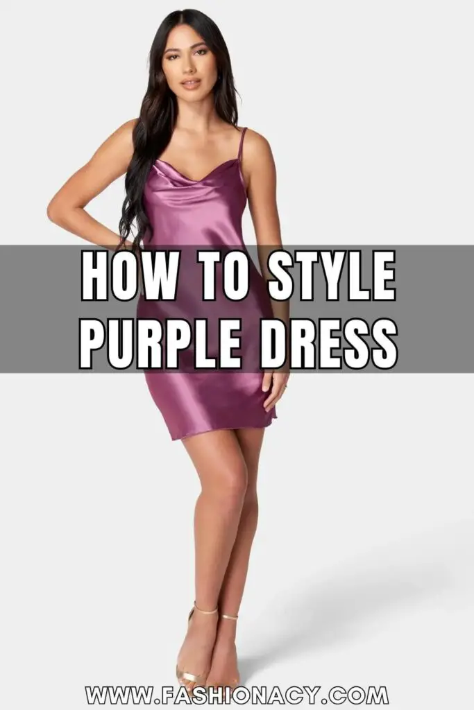 How to Style Purple Dress Outfit