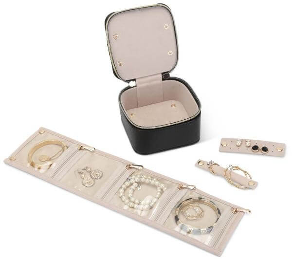 Leather Jewelry Travel Case