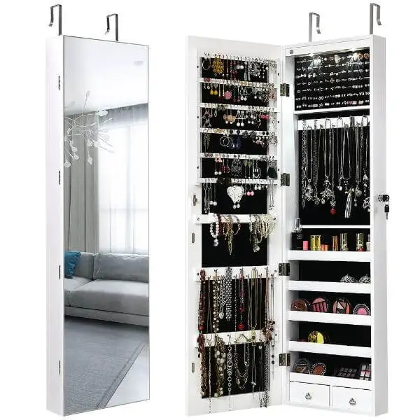 Lockable Jewelry Armoire