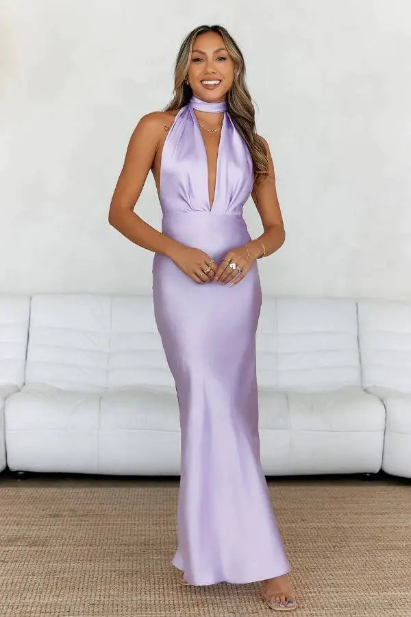 Long Purple Dress Formal