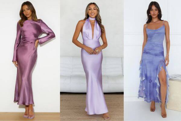 Long Purple Dresses 
