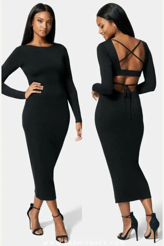 Maxi Bodycon Dress Outfit Long Sleeve