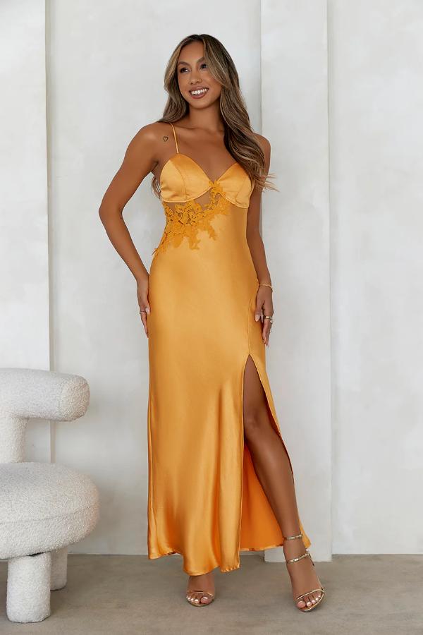 Orange Long Dresses 