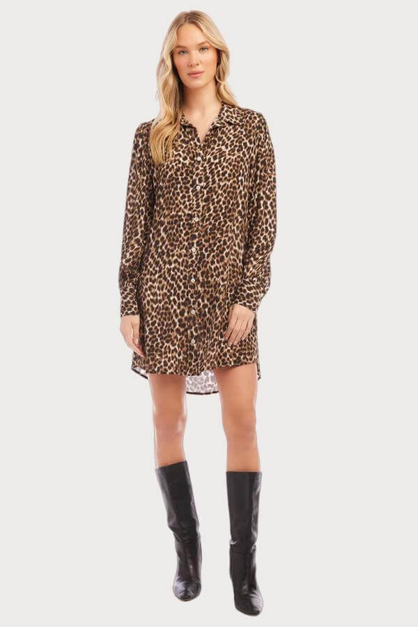 Short Leopard Dress Outfit