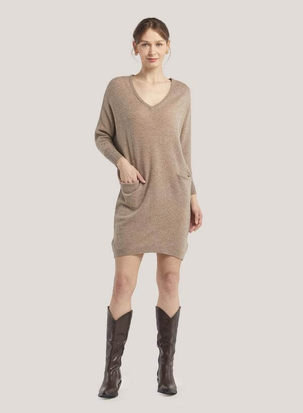 Wool Dress With Boots