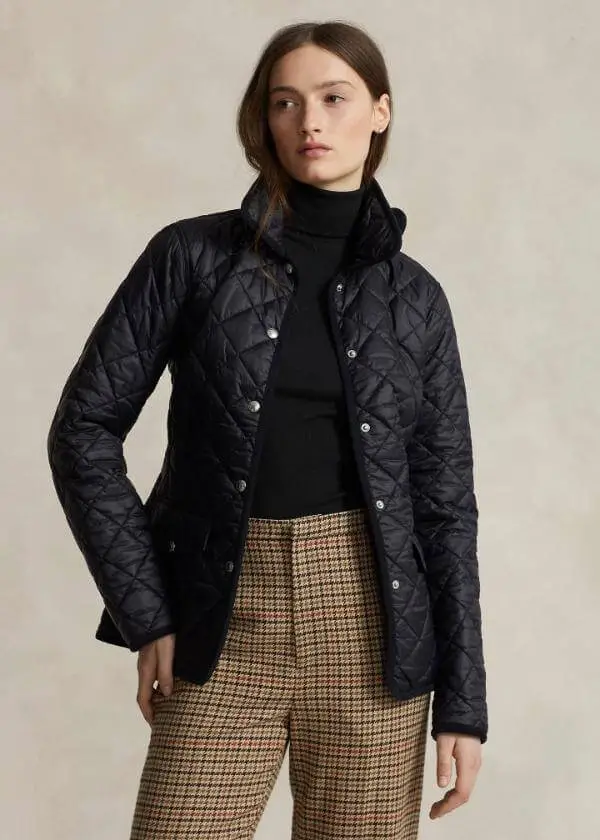 Black Quilted Jacket Outfit Women