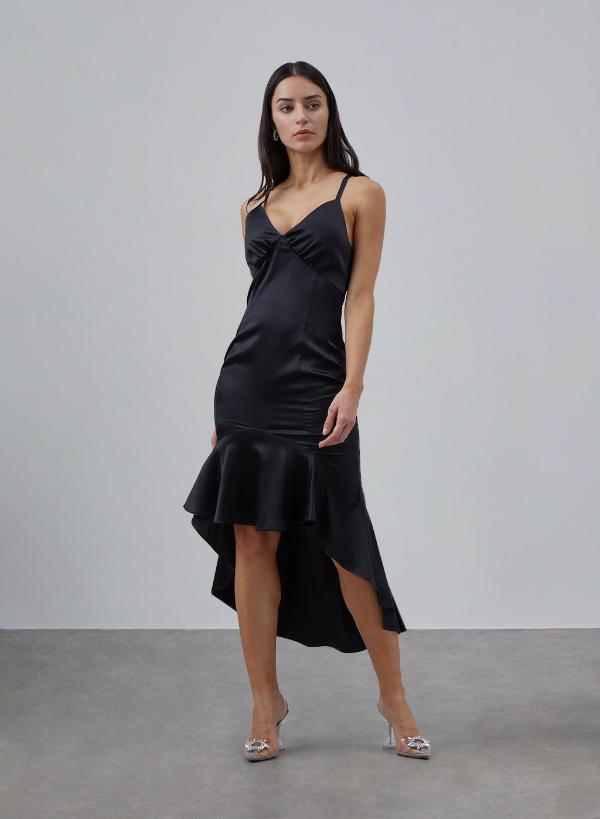 Black Slip Silk Dress