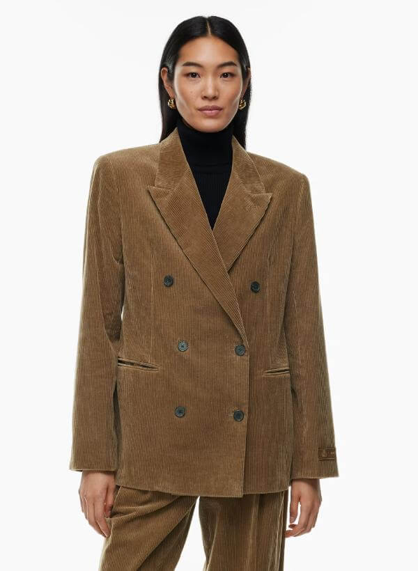 Brown Corduroy Blazer Outfit