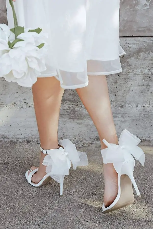 Heels With Bows on The Back