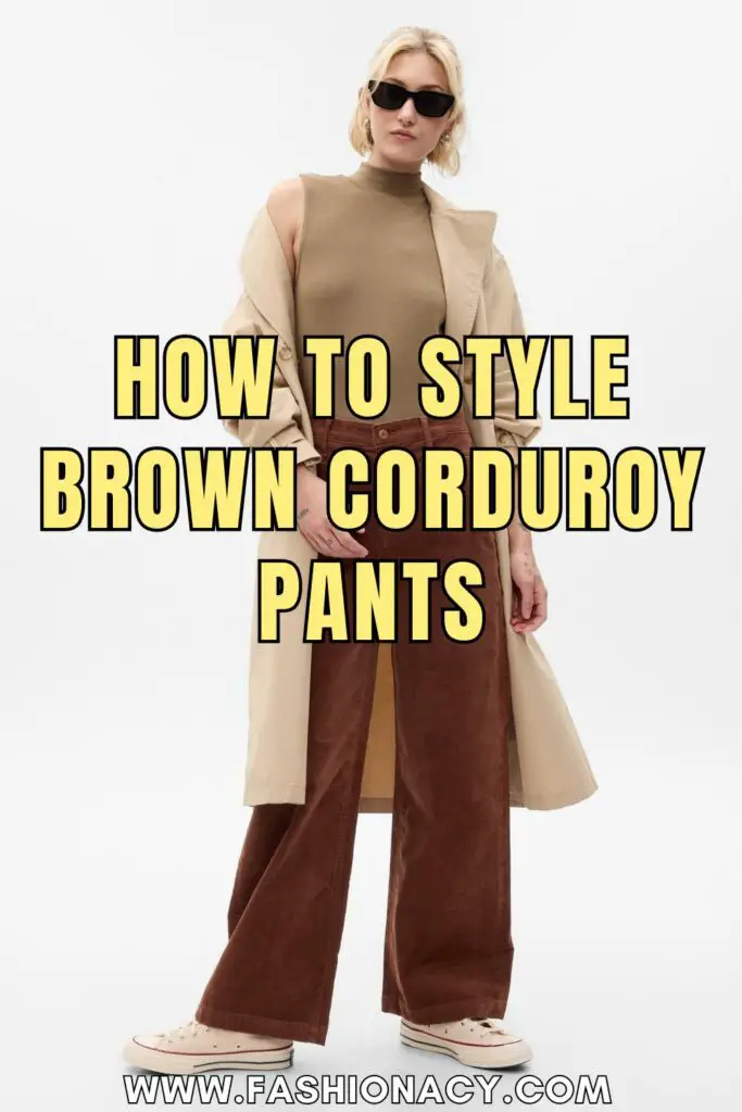 How to Style Brown Corduroy Pants