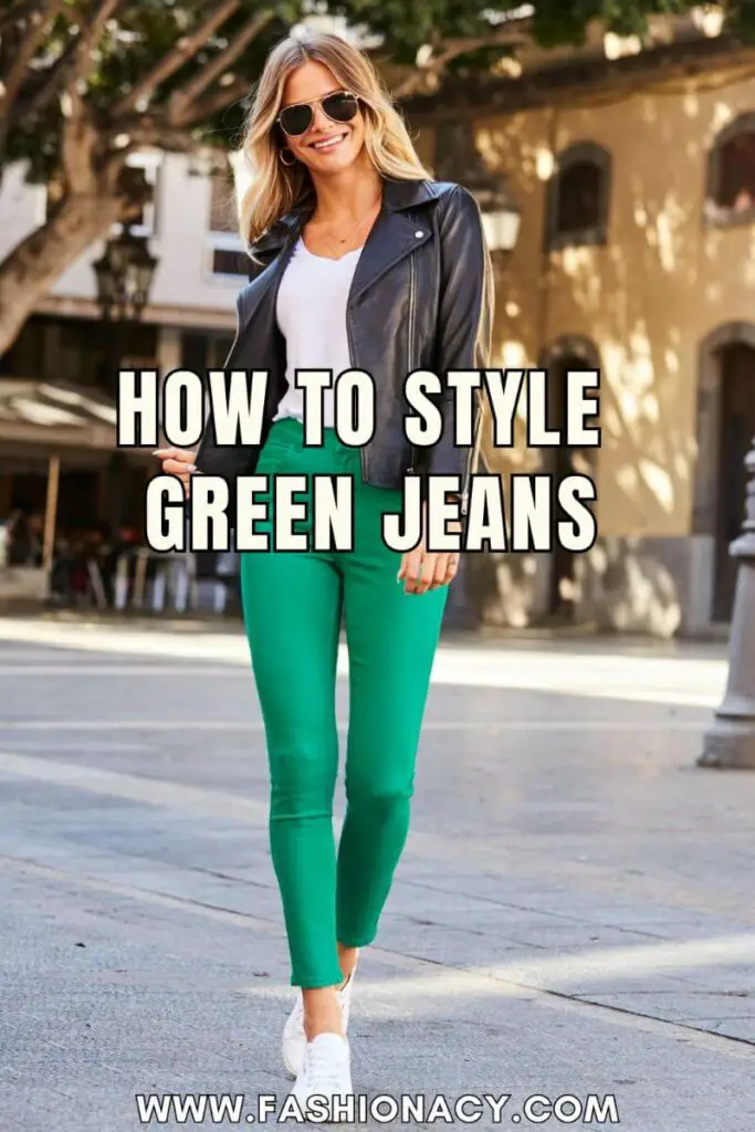 How to Style Green Jeans
