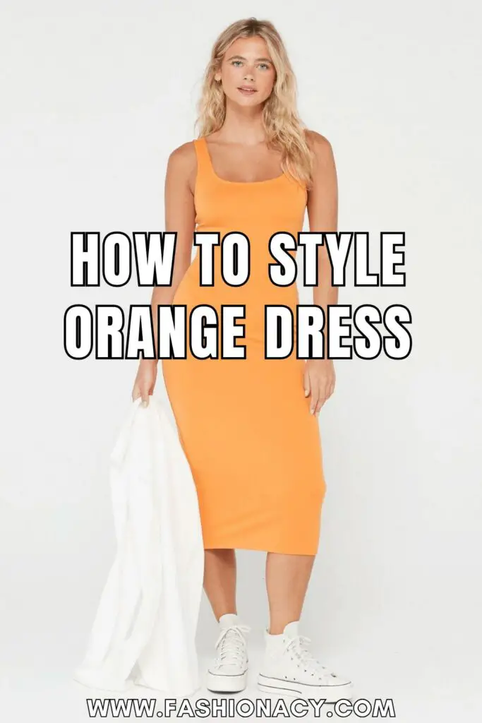 How to Style Orange Dress