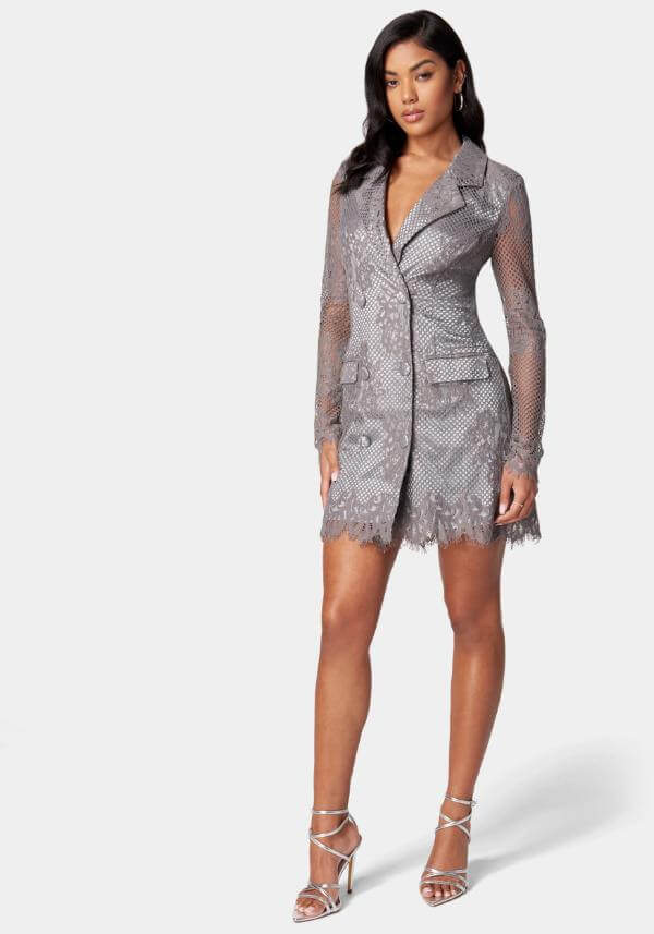 Lace Blazer Dress