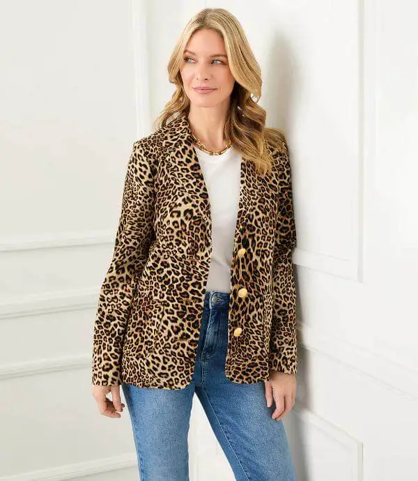 Leopard Blazer With Jeans