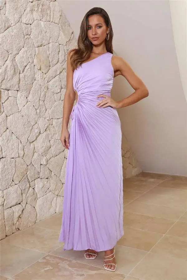 Maxi Purple Dress Outfit