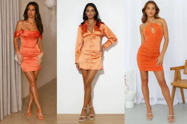 Short Orange Dresses
