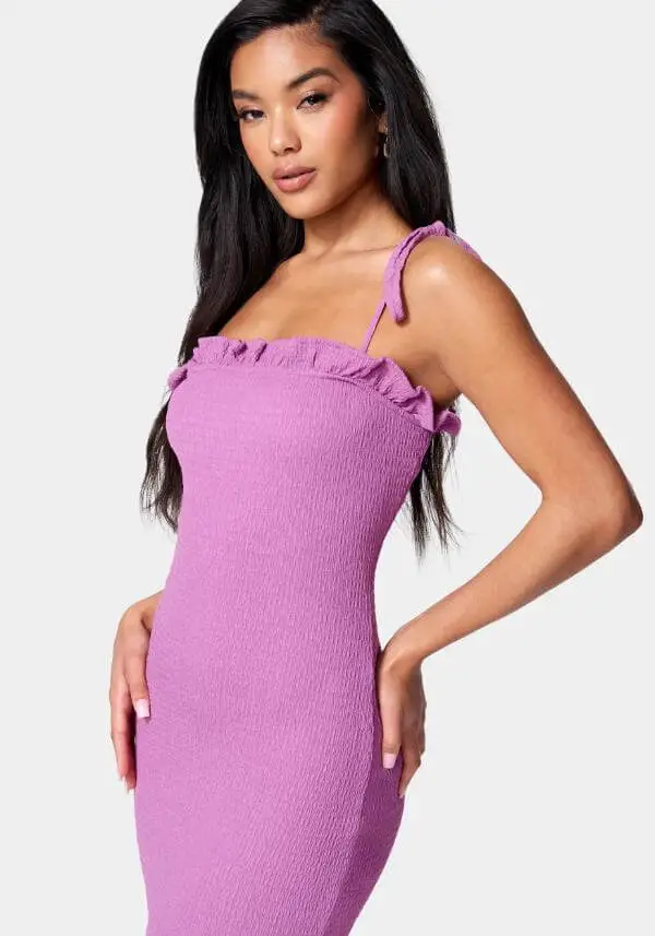 Short Purple Dress Aesthetic