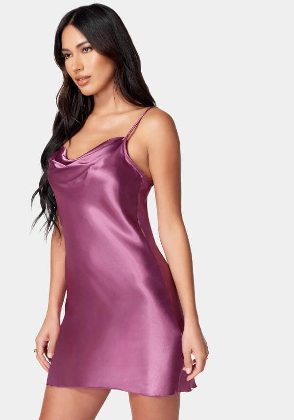 Short Purple Dress Outfit