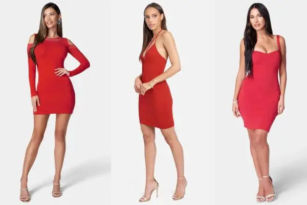 Short Red Dress Outfits