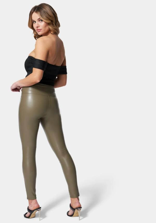 Vegan Leather Leggings 
