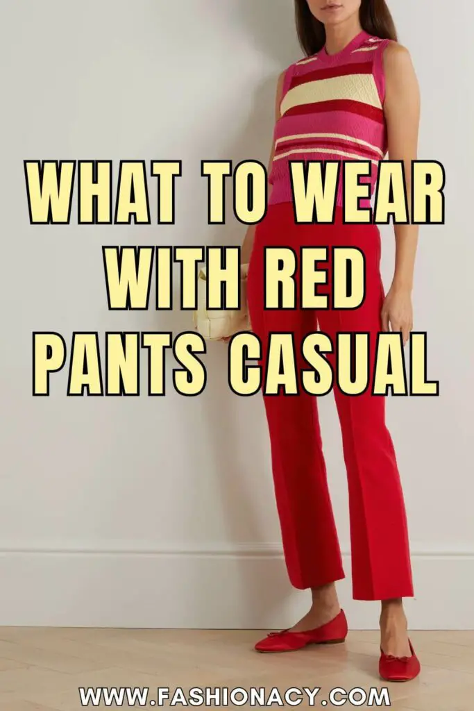 What to Wear With Red Pants Casual