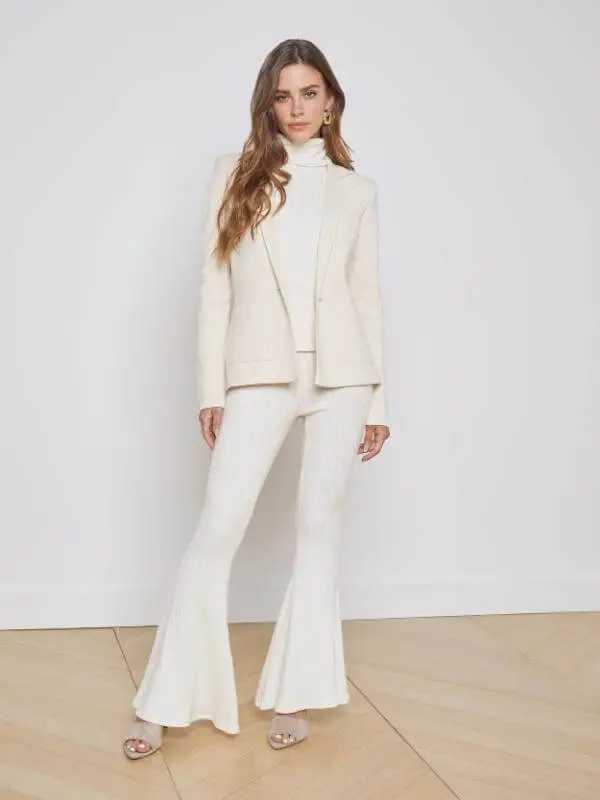 White Monochromatic Outfit Winter